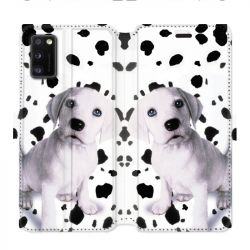 Housse cuir portefeuille pour Samsung Galaxy A41 Chien dalmatien