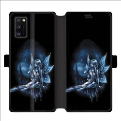 Housse cuir portefeuille pour Samsung Galaxy A41 Fee Bleu