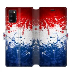 Housse cuir portefeuille pour Samsung Galaxy A41 France Eclaboussure