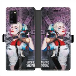 Housse cuir portefeuille pour Samsung Galaxy A41 Harley Quinn Batte