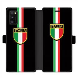 Housse cuir portefeuille pour Samsung Galaxy A41 Italie 3