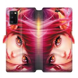Housse cuir portefeuille pour Samsung Galaxy A41 Manga Elfe
