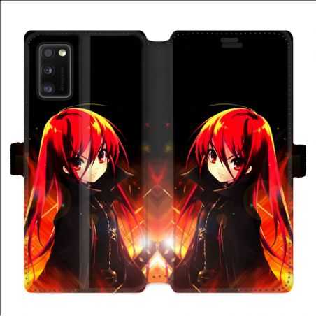 Housse cuir portefeuille pour Samsung Galaxy A41 Manga Shana