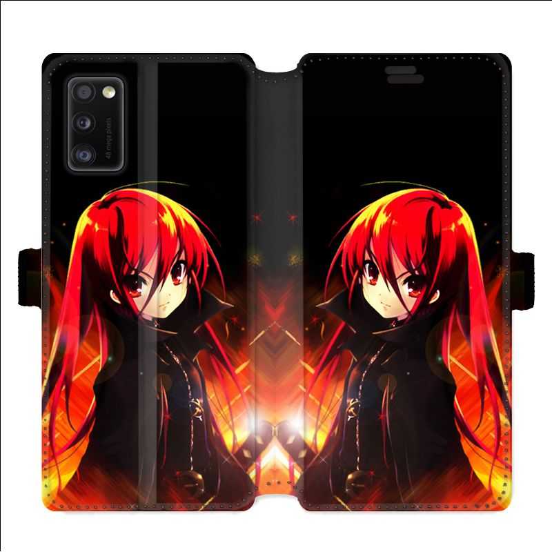 Housse cuir portefeuille pour Samsung Galaxy A41 Manga Shana
