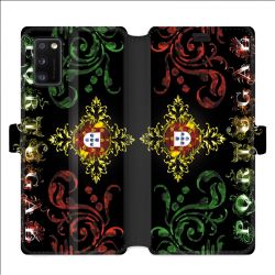Housse cuir portefeuille pour Samsung Galaxy A41 Portugal Arabesque