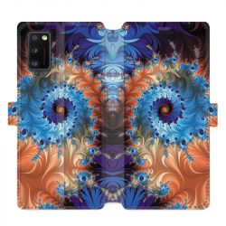 Housse cuir portefeuille pour Samsung Galaxy A41 Psychedelic Spirale