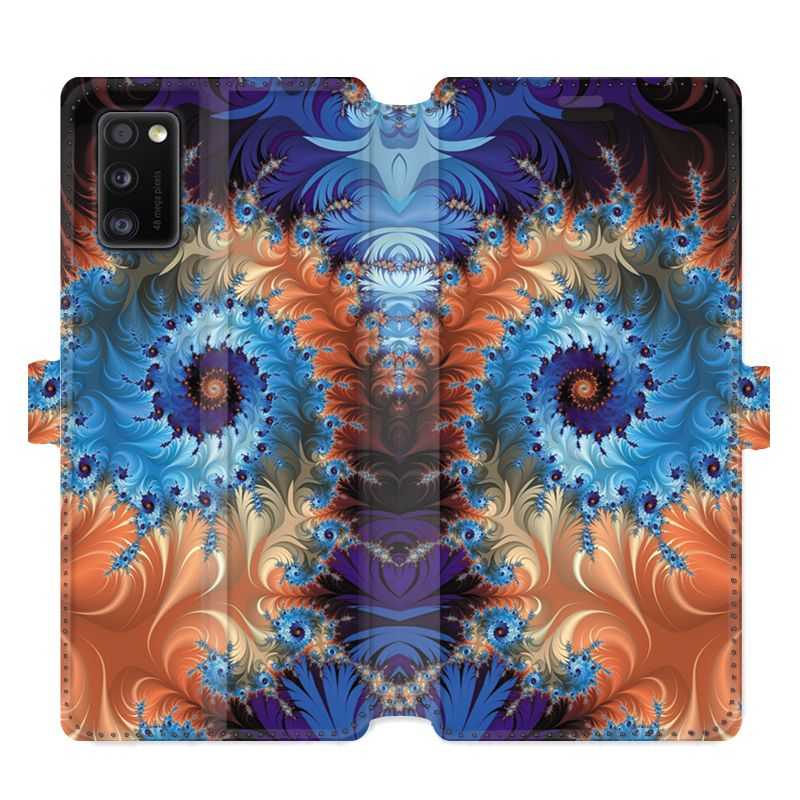 Housse cuir portefeuille pour Samsung Galaxy A41 Psychedelic Spirale