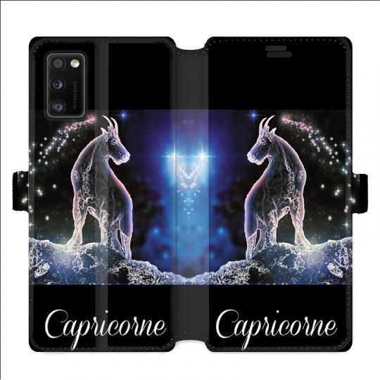 Housse cuir portefeuille pour Samsung Galaxy A41 signe zodiaque 2 Capricorne