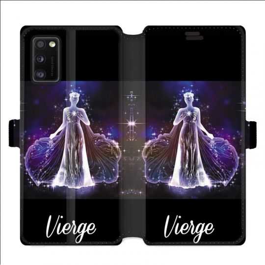 Housse cuir portefeuille pour Samsung Galaxy A41 signe zodiaque 2 Vierge