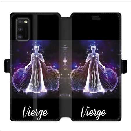 Housse cuir portefeuille pour Samsung Galaxy A41 signe zodiaque 2 Vierge