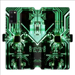 Housse cuir portefeuille pour Samsung Galaxy A41 Trompe Oeil composant