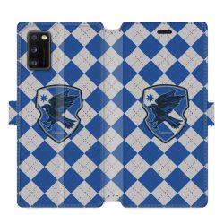 Housse cuir portefeuille pour Samsung Galaxy A41 WB License harry potter ecole Ravenclaw