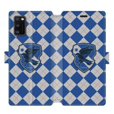 Housse cuir portefeuille pour Samsung Galaxy A41 WB License harry potter ecole Ravenclaw