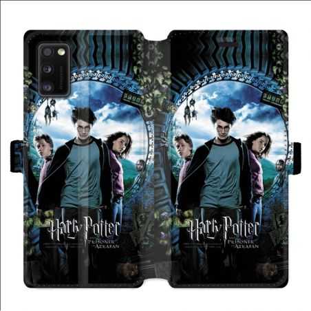Housse cuir portefeuille pour Samsung Galaxy A41 WB License harry potter pattern Azkaban