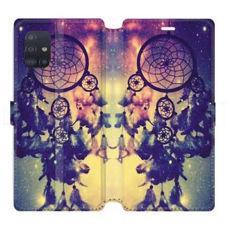 Housse cuir portefeuille pour Samsung Galaxy A51 attrape reve Colore