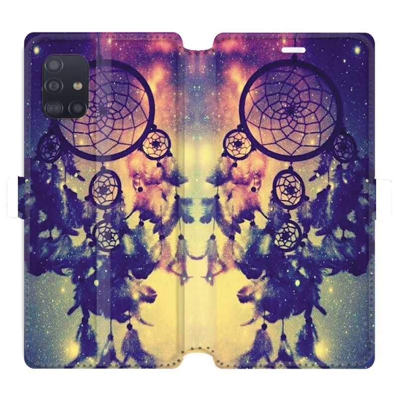 Housse cuir portefeuille pour Samsung Galaxy A51 attrape reve Colore