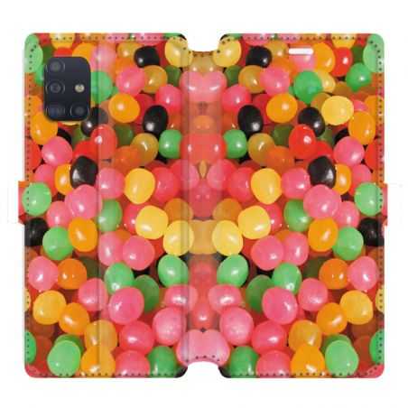 Housse cuir portefeuille pour Samsung Galaxy A51 Dragibus