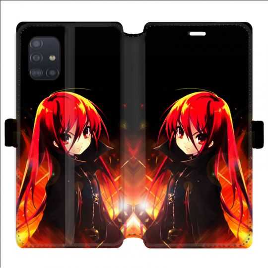 Housse cuir portefeuille pour Samsung Galaxy A51 Manga Shana