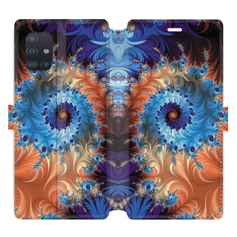 Housse cuir portefeuille pour Samsung Galaxy A51 Psychedelic Spirale