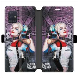 Housse cuir portefeuille pour Samsung Galaxy A51 Harley Quinn Batte
