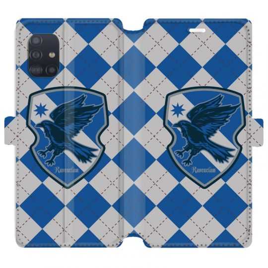 Housse cuir portefeuille pour Samsung Galaxy A51 WB License harry potter ecole Ravenclaw