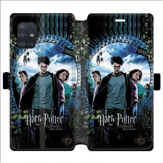 Housse cuir portefeuille pour Samsung Galaxy A51 WB License harry potter pattern Azkaban
