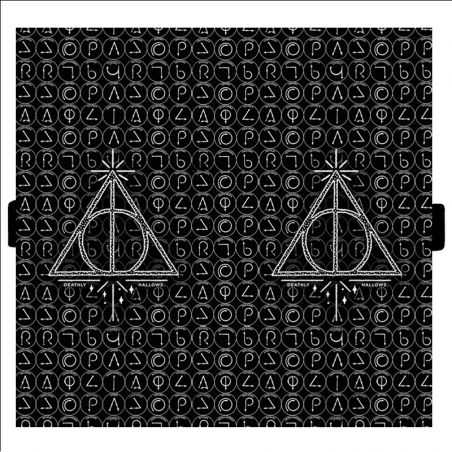 Housse cuir portefeuille pour Samsung Galaxy A51 WB License harry potter pattern triangle noir