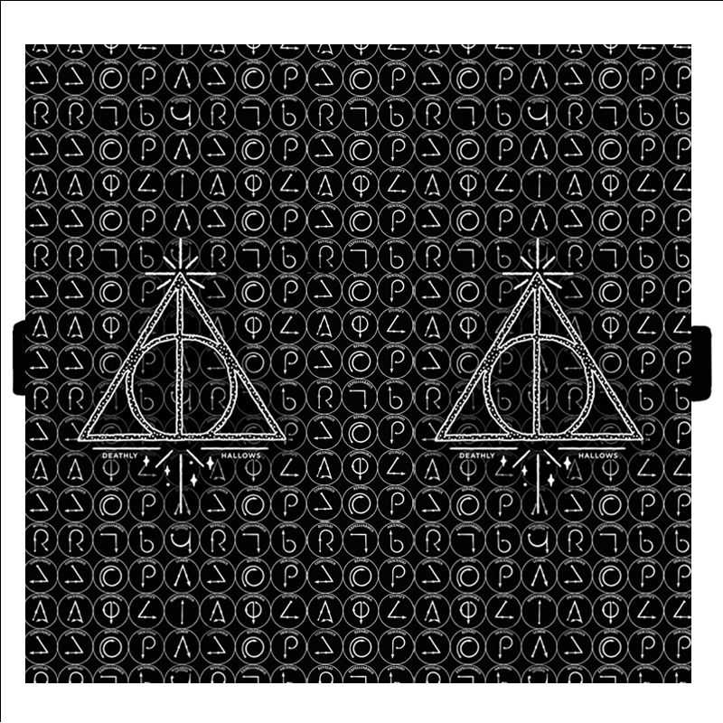Housse cuir portefeuille pour Samsung Galaxy A51 WB License harry potter pattern triangle noir