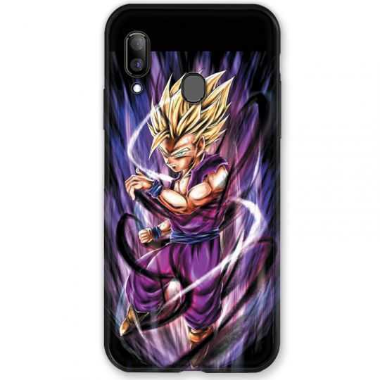 Coque pour Samsung Galaxy A20e Manga Dragon Ball Sangohan violet