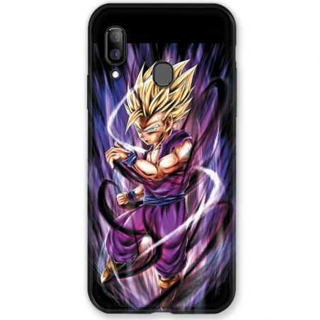 Coque pour Samsung Galaxy A20e Manga Dragon Ball Sangohan violet