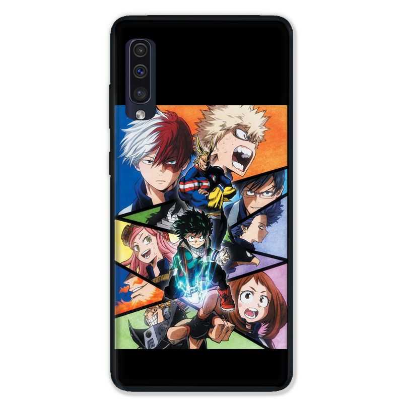Coque pour Samsung Galaxy A50 Manga My hero academia noir