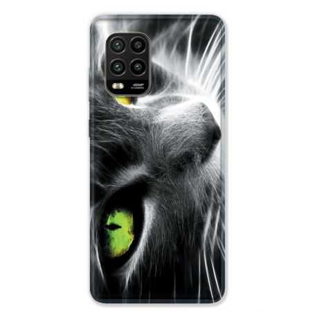 Coque pour Xiaomi Mi 10 Lite 5G - Chat Vert