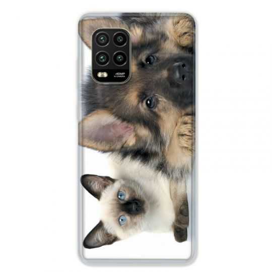 Coque pour Xiaomi Mi 10 Lite 5G - Chien vs chat