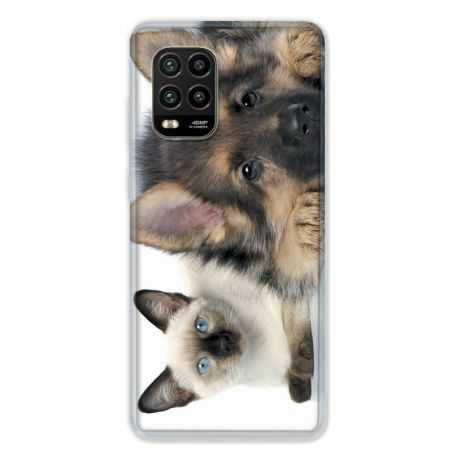 Coque pour Xiaomi Mi 10 Lite 5G - Chien vs chat