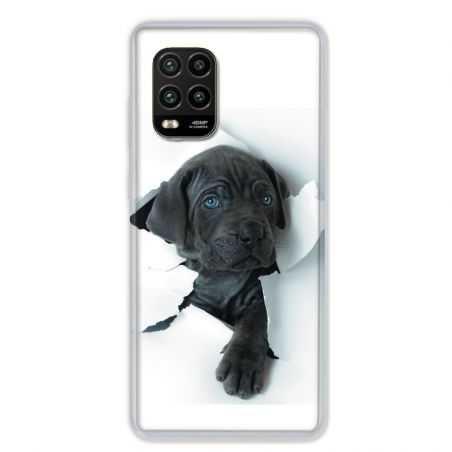 Coque pour Xiaomi Mi 10 Lite 5G - Chien noir