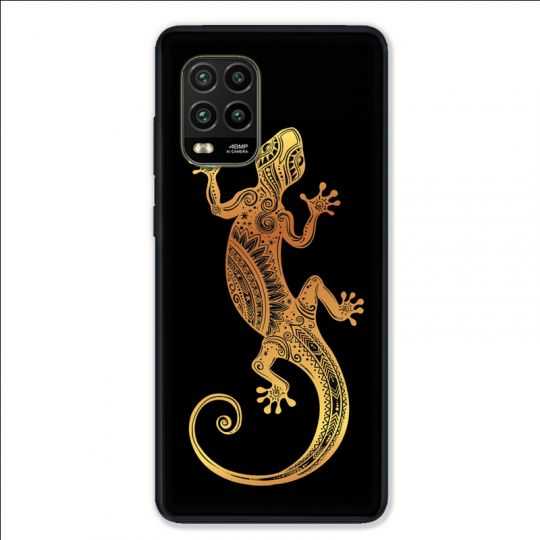 Coque pour Xiaomi Mi 10 Lite 5G - Animaux Maori lezard noir