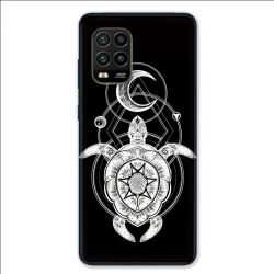 Coque pour Xiaomi Mi 10 Lite 5G - Animaux Maori Tortue noir
