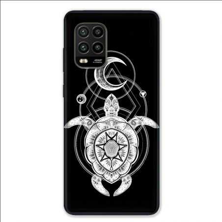 Coque pour Xiaomi Mi 10 Lite 5G - Animaux Maori Tortue noir