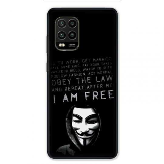 Coque pour Xiaomi Mi 10 Lite 5G - Anonymous I am free