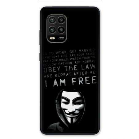 Coque pour Xiaomi Mi 10 Lite 5G - Anonymous I am free