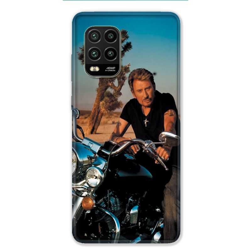Coque pour Xiaomi Mi 10 Lite 5G - Johnny Hallyday Moto