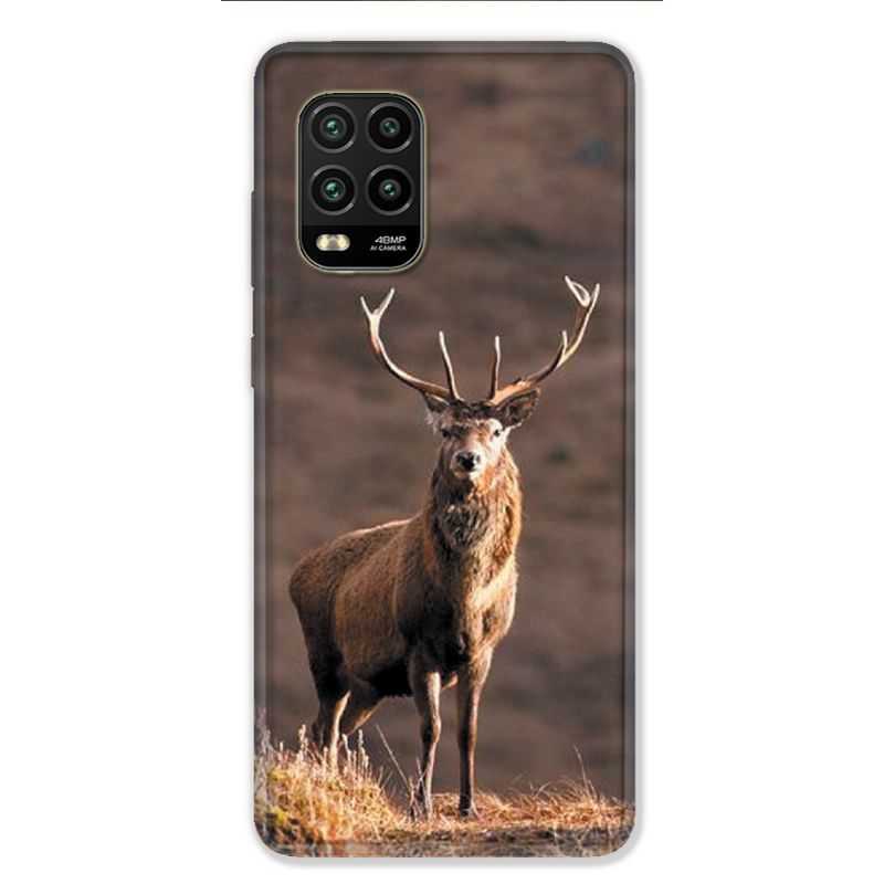 Coque pour Xiaomi Mi 10 Lite 5G - chasse chevreuil Blanc