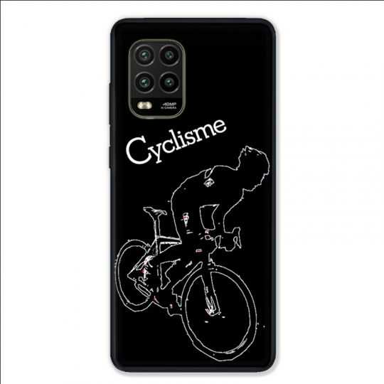 Coque pour Xiaomi Mi 10 Lite 5G - Cyclisme Ombre blanche