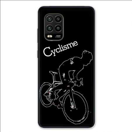 Coque pour Xiaomi Mi 10 Lite 5G - Cyclisme Ombre blanche