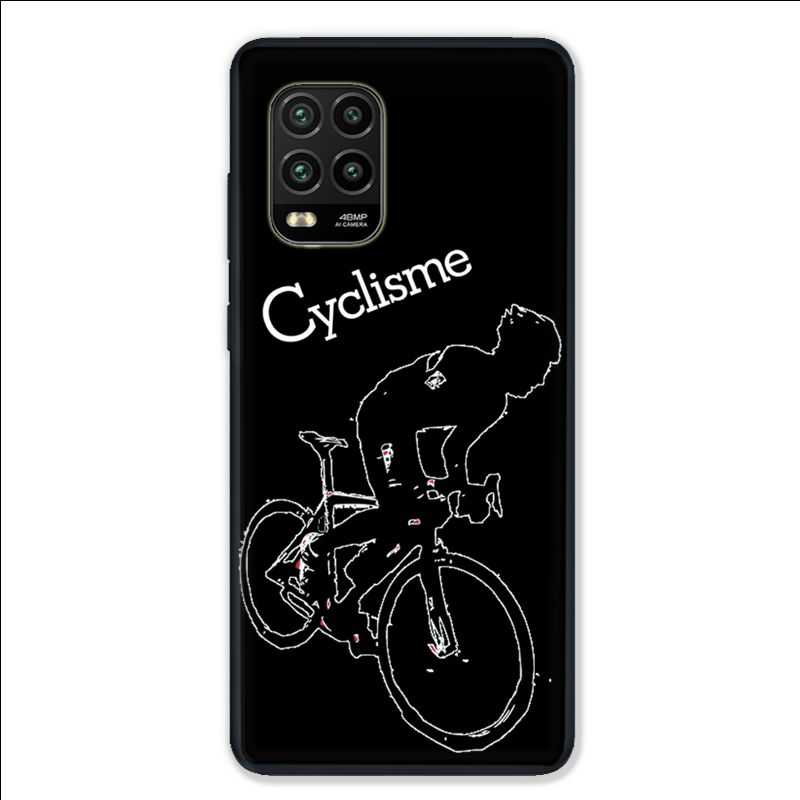 Coque pour Xiaomi Mi 10 Lite 5G - Cyclisme Ombre blanche