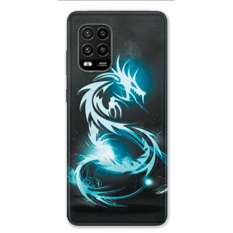 Coque pour Xiaomi Mi 10 Lite 5G - Dragon Bleu