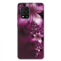 Coque pour Xiaomi Mi 10 Lite 5G - fleur violette montante