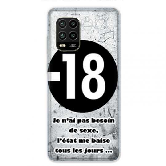 Coque pour Xiaomi Mi 10 Lite 5G - Humour 18 ans