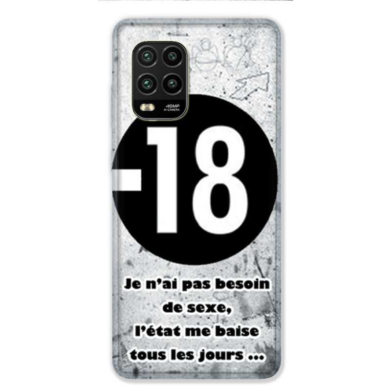 Coque pour Xiaomi Mi 10 Lite 5G - Humour 18 ans