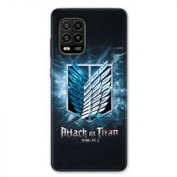 Coque pour Xiaomi Mi 10 Lite 5G - Manga Attaque titans noir